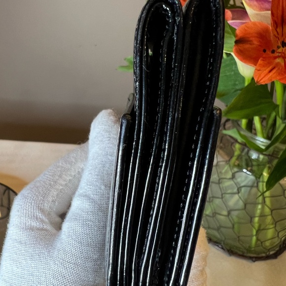 CHANEL Patent Leather Compact Tri-Fold Wallet - Picture 9 of 10